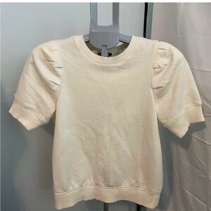 Express puff sleeve short sleeve sweatshirt size small
